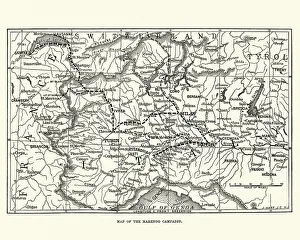 War of the Second Coalition, Map of the Marengo Campaign War of the Second Coalition, Map of the Marengo Campaign