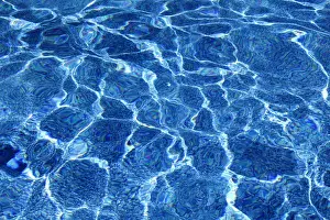 Blue Background Photography Prints: Water, reflecting pattern, Canada