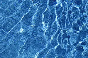 Blue Background Photography Prints: Water, reflecting pattern, Canada