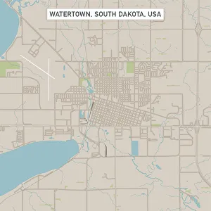 Watertown South Dakota US City Street Map Watertown South Dakota US City Street Map