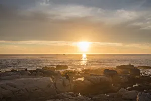 Wide shot of the sunset in Cape Town, Western Cape, South Africa Wide shot of the sunset in Cape Town, Western Cape, South Africa