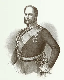 Wilhelm I (1797-1888), 1st German emperor, lithograph, published 1852 Wilhelm I (1797-1888), 1st German emperor, lithograph, published 1852