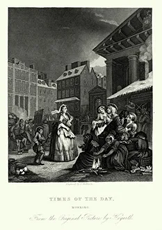 William Hogarth Four Times of the Day - Morning William Hogarth Four Times of the Day - Morning