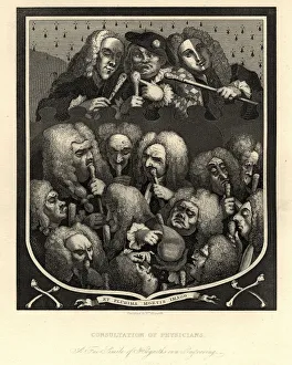 William hogarths consultation of physicians, 18th Century William hogarths consultation of physicians, 18th Century