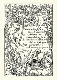 William Shakespeares Sonnet V leads Summer on To hideous Winter William Shakespeares Sonnet V leads Summer on To hideous Winter
