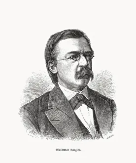 Woldemar Bargiel (1828-1897), German composer, wood engraving, published in 1893 Woldemar Bargiel (1828-1897), German composer, wood engraving, published in 1893