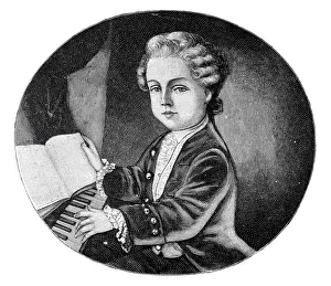 Wolfgang Amadeus Mozart, at the time of his first appearances Wolfgang Amadeus Mozart, at the time of his first appearances