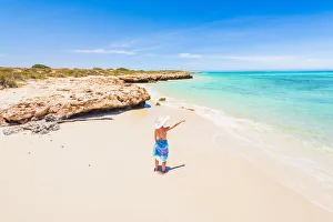 Woman on the beach. Osprey Bay, Western Australia Woman on the beach. Osprey Bay, Western Australia