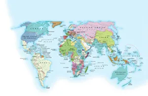 The world in 1900 showing how it was governed by different nations The world in 1900 showing how it was governed by different nations