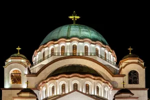 Prints of Church of Saint Sava, New Belgrade, Belgrade, Serbia Serbia Prints: Church of Saint Sava Print, New Belgrade