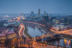 Prints of Lithuania (Baltic States), Vilnius, historical center listed as World Heritage by UNESCO, the city center Vilnius Prints: Vilnius City Print - Historic World Heritage Center
