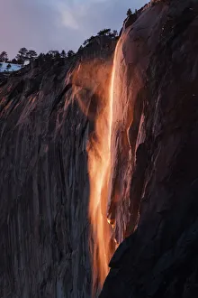 Yosemite Firefall at Horsetail Fall in Yosemite Valley, Yosemite National Park Yosemite Firefall at Horsetail Fall in Yosemite Valley, Yosemite National Park