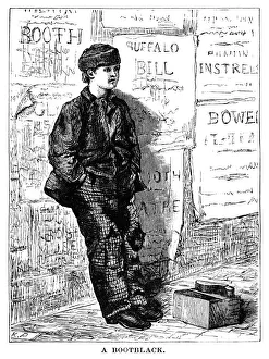 Young Victorian shoe shine boy Young Victorian shoe shine boy