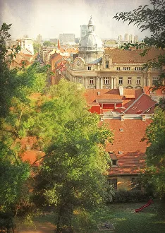 Zagreb from the Upper Town, Croatia Zagreb from the Upper Town, Croatia
