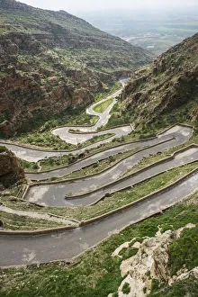 Zigzag road leading to Rabban Hormizd Monastery, Al-Kosh, Kurdistan, Iraq Zigzag road leading to Rabban Hormizd Monastery, Al-Kosh, Kurdistan, Iraq