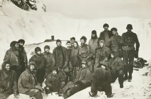 Members of the expedition on Elephant Island Members of the expedition on Elephant Island