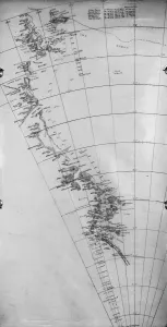 Relief drawing of Scotts route to the Sout Pole Relief drawing of Scotts route to the Sout Pole