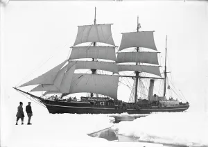 The Terra Nova sailing through the pack ice. December 11th 1910 The Terra Nova sailing through the pack ice. December 11th 1910