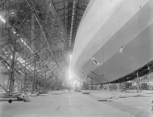 Print of the R 38 Airship Skeleton