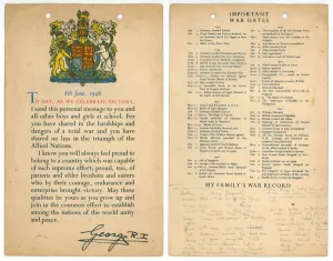 8 June 1946 A message to sent to the schoolchildren of Britain to celebrate victory 8 June 1946 A message to sent to the schoolchildren of Britain to celebrate victory