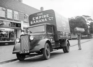 A Bedford truck belonging to The Empire Banana Company, the wholesale fruit merchant A Bedford truck belonging to The Empire Banana Company, the wholesale fruit merchant