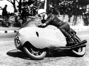 Bob McIntyre, who had already won the Junior TT in the Isle of Man, went on to Bob McIntyre, who had already won the Junior TT in the Isle of Man, went on to