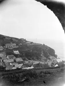 Cadgwith, Cornwall. Village on the Cornish coast. 1933 Cadgwith, Cornwall. Village on the Cornish coast. 1933