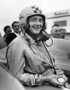 Donald Campbell drove Bluebird CN7 - the turbo-jet car in which he hopes to break Donald Campbell drove Bluebird CN7 - the turbo-jet car in which he hopes to break