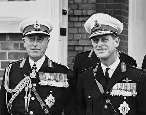Images Dated 23rd May 2001: The Duke of Edinburgh and his Uncle Admiral of the Fleet Earl Mountbatten on the