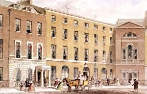 Images Dated 2nd July 2003: The east side of Soho Square, London. Number 32, on the right, was the home of Sir Joseph Banks