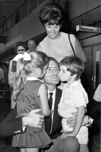 FAMILY WELCOME FOR GRAHAM HILL. Graham Hill, who was officially FAMILY WELCOME FOR GRAHAM HILL. Graham Hill, who was officially