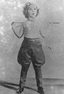 Shirley Temple Prints: Shirley Temple in Jodhpurs and Sweater Print