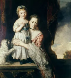 Georgiana, Countess Spencer (1757-1806) afterwards Duchess of Devonshire, with her Georgiana, Countess Spencer (1757-1806) afterwards Duchess of Devonshire, with her