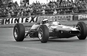 Jim Clark winning the Silverstone Grand Prix July 1965 Jim Clark winning the Silverstone Grand Prix July 1965