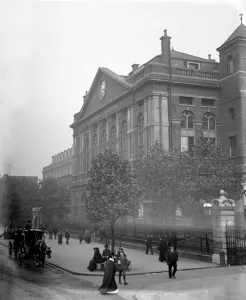London scenes. The Royal London Hospital in Whitechapel. Early 1900s London scenes. The Royal London Hospital in Whitechapel. Early 1900s