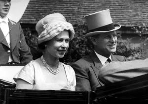 Her Majesty the Queen and the Duke of Edinburgh in the carriage on the last day at Royal Her Majesty the Queen and the Duke of Edinburgh in the carriage on the last day at Royal