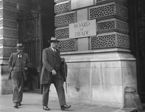 Miners conference at Board of Trade Mr Herbert Smith and Mr Smillie 16 September Miners conference at Board of Trade Mr Herbert Smith and Mr Smillie 16 September