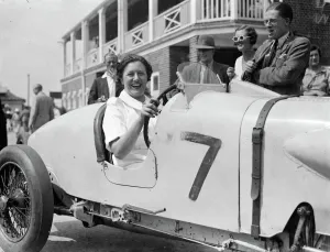 Mrs R H Beeles wife of Mr Eccles Special seen here driving her husbands car in the second Mrs R H Beeles wife of Mr Eccles Special seen here driving her husbands car in the second