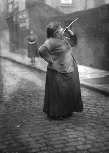 Mrs. Smith wakens the dockers of Limehouse with her peashooter in 1927 Mrs. Smith wakens the dockers of Limehouse with her peashooter in 1927