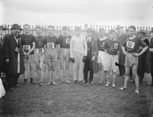 National cross country championship at Hereford racecourse The winning team, Birchfield National cross country championship at Hereford racecourse The winning team, Birchfield