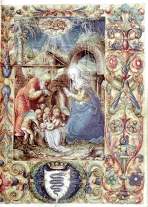 The Nativity. Book of Hours for Bona Sforza, Polish, 1527 The Nativity. Book of Hours for Bona Sforza, Polish, 1527