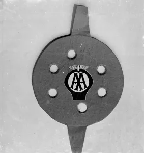 New lamp disc being manufactured for the automobile association and motor union for New lamp disc being manufactured for the automobile association and motor union for