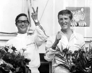 Nuerburgring: Maston Gregory (right) driving a Maserati won the 1, 000 kilometre Nuerburgring: Maston Gregory (right) driving a Maserati won the 1, 000 kilometre