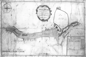A plan of Cowden Furnace with pond and land in the parish of Cowden in Kent belonging A plan of Cowden Furnace with pond and land in the parish of Cowden in Kent belonging