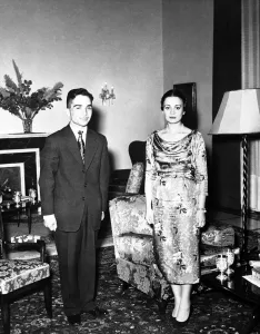A pre- wedding picture of King Hussein of Jordon and Princess Dina Abdel Hamid A pre- wedding picture of King Hussein of Jordon and Princess Dina Abdel Hamid