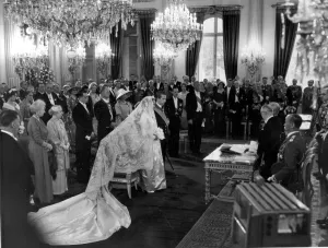 Prince Albert of the Belgians marries Princess Paola Ruffo di Calibria. Acivil ceremony Prince Albert of the Belgians marries Princess Paola Ruffo di Calibria. Acivil ceremony