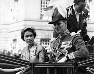 The Queen and the Duke of Edinburgh Attend the Scottish National Service. The Queen The Queen and the Duke of Edinburgh Attend the Scottish National Service. The Queen