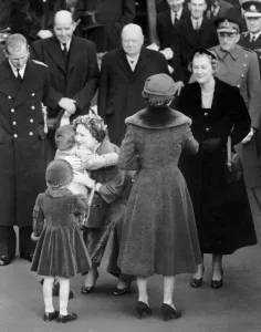 Queen Elizabeth the Queen Mother returns to London from her triumphal visit to Canada Queen Elizabeth the Queen Mother returns to London from her triumphal visit to Canada