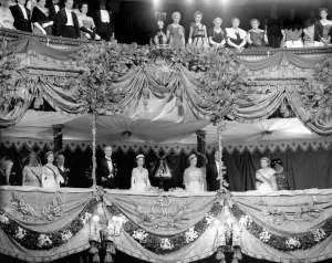 The Queen at the Royal Opera House with the king and queen of sweden 30 june 1954 The Queen at the Royal Opera House with the king and queen of sweden 30 june 1954