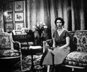 Queen speaks from Sandringham on Christmas day. HM The Queen seen as she appeared Queen speaks from Sandringham on Christmas day. HM The Queen seen as she appeared